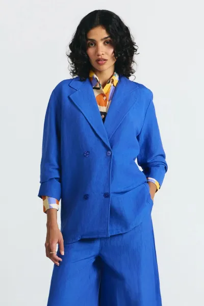 SUITE13LAB SUITE13LAB Damen vegan Jacke Masaya Klein Blau