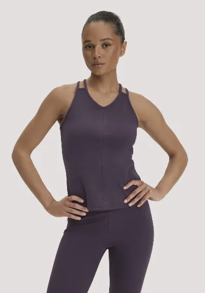 hessnatur hessnatur Loungewear Top Fitted ACTIVE COMFORT aus Bio-Baumwolle - lila