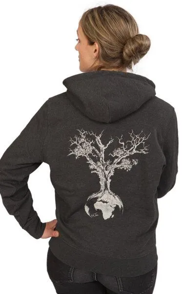 Life-Tree Life-Tree Organic Fairwear Hoodie Unisex Weltenbaum