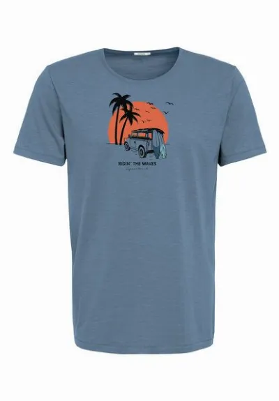 GreenBomb GREENBOMB Nature Car Surf Spice - Sportliches T-Shirt aus Bio-Baumwolle / hochwertiger Print / GOTS / Fair & Vegan