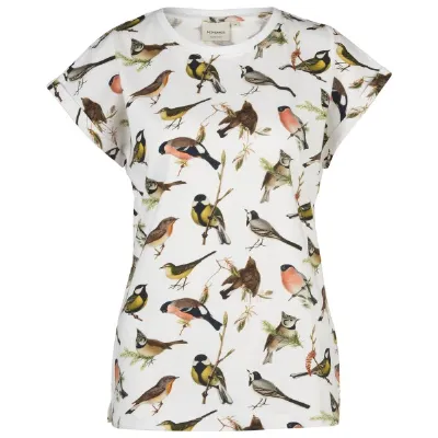 Dedicated DEDICATED - Women's T-Shirt Visby Autumn Birds - T-Shirt