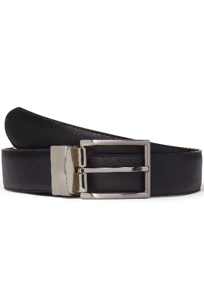 Will's Vegan Store Will's Vegan Store Herren vegan Gürtel Reversible Schwarz/Kastanie