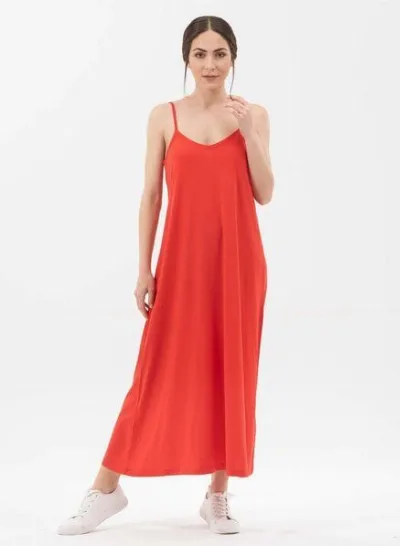 ORGANICATION ORGANICATION Spaghettiträger-Kleid aus Tencel mit Bio-Baumwolle