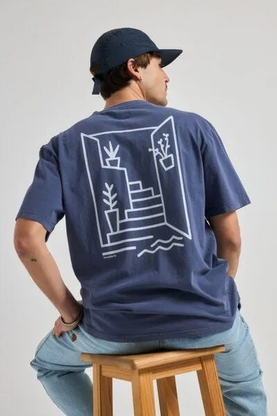 Trendsplant Trendsplant Sant Miquel T-Shirt Dome Blue