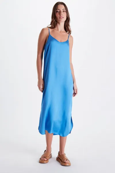Neu Nomads Neu Nomads Damen vegan Kleid Easy Slip Azure