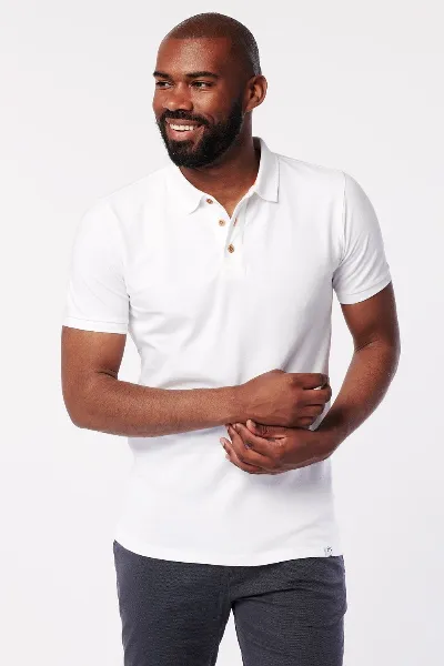 SKOT SKOT Herren vegan Polo Real White