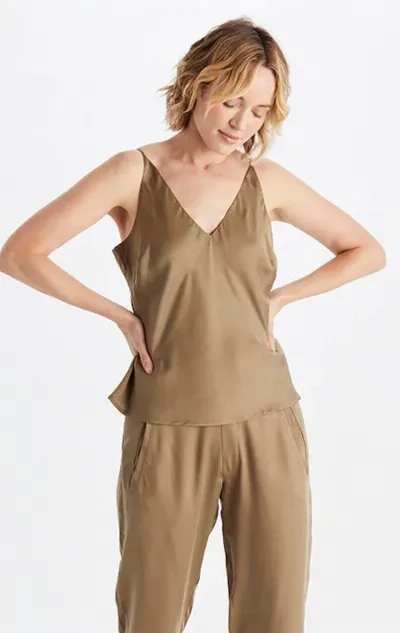 Neu Nomads Neu Nomads Damen vegan Tops Bias Khaki