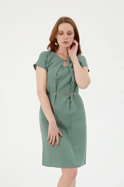 WiDDA WiDDA Damen vegan Kleid Soul Explosion Türkis