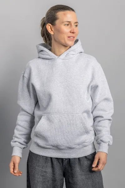 DIRTS DIRTS Herren vegan Hoodie Oversized Grau Meliert