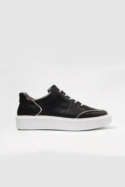 AGAZI AGAZI Damen vegan Sneaker Emi Schwarz & WeiÃŸ