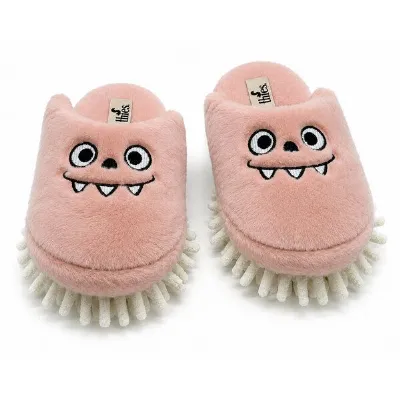 thies Veganer thies ® Eco Monstimop Slipper aus kuscheligem recyceltem PES