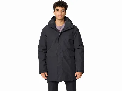 Vaude VAUDE Herren-Parka Idris mit 3 Fronttaschen, wasserdicht, phantom black,