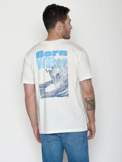 GreenBomb GREENBOMB Dog Surf Fusion - Lässiges Oversize-T-Shirt aus Bio-Baumwolle / hochwertiger Print / GOTS / Fair & Vegan