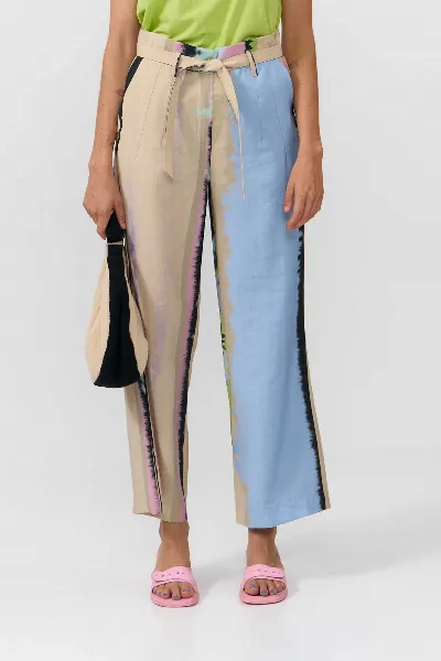 SUITE13LAB SUITE13LAB Damen vegan Hose Eo Print Ones Multicolour