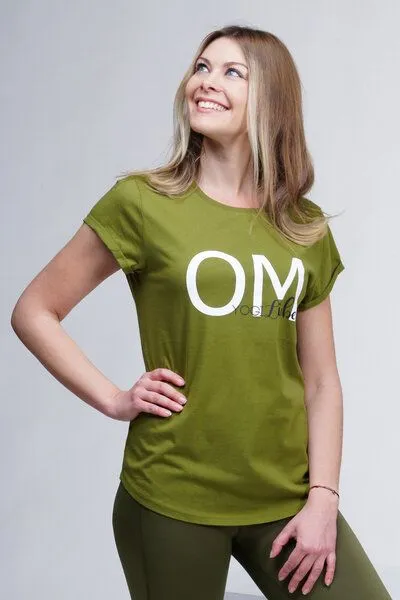 YogiLiebe YogiLiebe Yoga OM Shirt kurzarm - Bio-Baumwolle