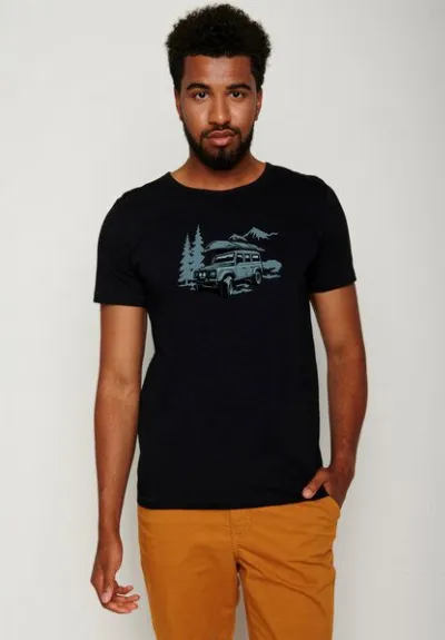 GreenBomb GREENBOMB Nature Getaway Spice - Lässiges T-Shirt aus Bio-Baumwolle / hochwertiger Print / GOTS / Fair & Vegan