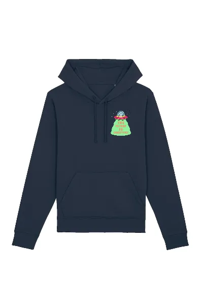 Oat Milk Club Oat Milk Club Damen vegan Hoodie The Future Is Cruelty Free Unisex Marineblau