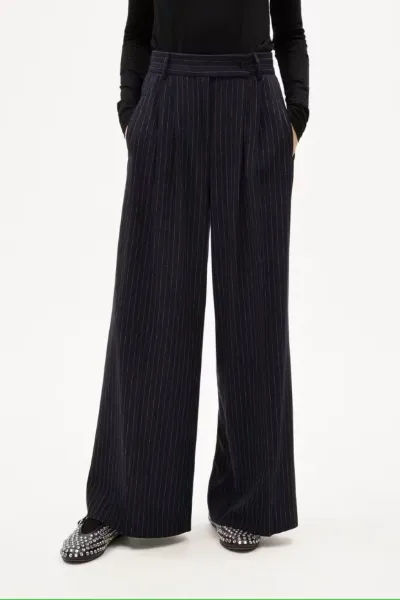 ARMEDANGELS ARMEDANGELS Damen vegan Hose Kaayua Pinstripe Blau