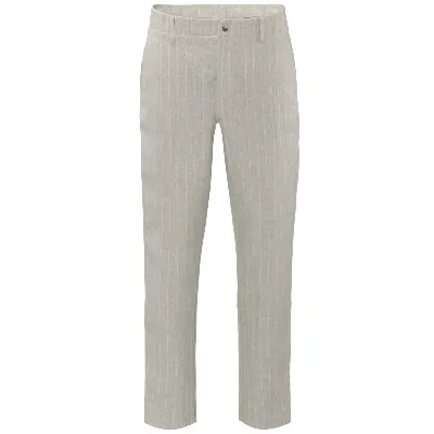 Living Crafts LIVING CRAFTS - Herren Leinen Hose - Gestreift