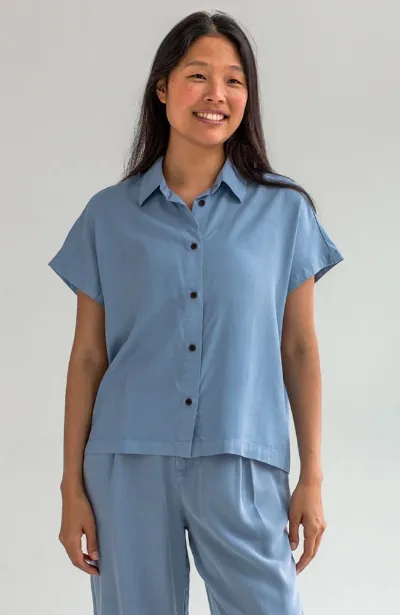TWOTHIRDS TWOTHIRDS Damen vegan Bluse Cannes Denim