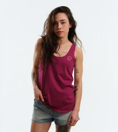 Gary Mash GARY MASH Top Victoria Zwinker-Smiley aus Biobaumwolle