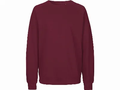 Neutral Neutral Bio-Unisex-Sweatshirt 'Tiger Cotton' mit gebürstetem Fleece, bordeaux,
