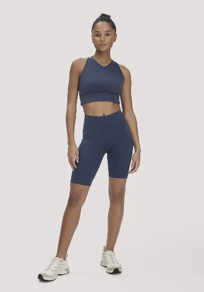 hessnatur hessnatur Loungewear Shorts Fitted ACTIVE LIGHT aus Bio-Baumwolle - blau