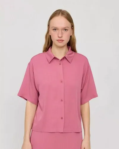 Mazine Mazine Kurzarm Hemdbluse - aus Ecovero