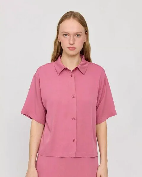 Mazine Mazine Kurzarm Hemdbluse - aus Ecovero