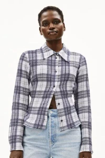 ARMEDANGELS ARMEDANGELS Damen vegan Bluse Fjaania Check