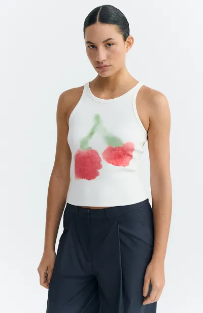 thinking mu Thinking MU Damen vegan Top Harriet Cherry