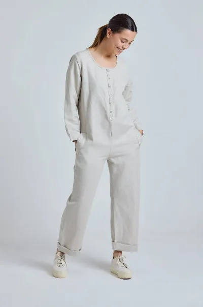 Flax and Loom Flax and Loom Damen vegan Jumpsuit Clara Natural