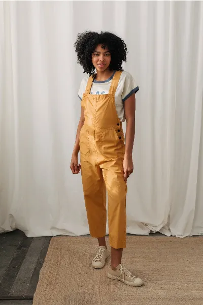 TWOTHIRDS TWOTHIRDS Damen vegan Dungaree Jeannette Senfgelb