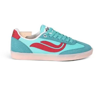 Genesis Footwear Genesis Footwear Sneaker - G-Volley Mesh Turquoise/Red/Light Gum