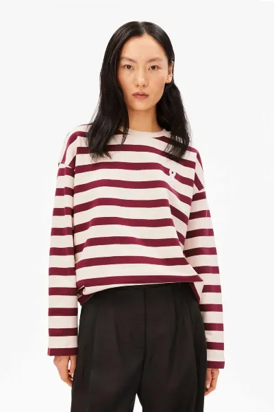 ARMEDANGELS ARMEDANGELS Damen vegan Sweatshirt Iconic A Von Frankaa Rot
