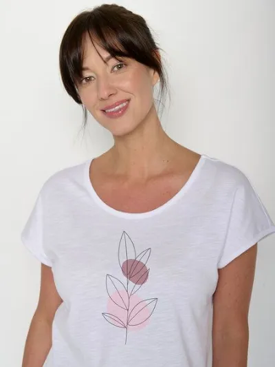 GreenBomb GREENBOMB Bloom Classic Cool - Lässiges T-Shirt aus Bio-Baumwolle / hochwertiger Print / GOTS / Fair & Vegan