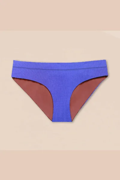 Woodlike Woodlike Damen vegan Bikiniunterteil Reversible Ami Hipster Rose Brown / Lilac