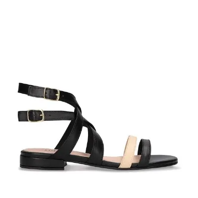 Nae Vegan Shoes Nae Vegan Shoes NAE - Olga Schwarz Vegane Flache Schuhe in AppleSkin