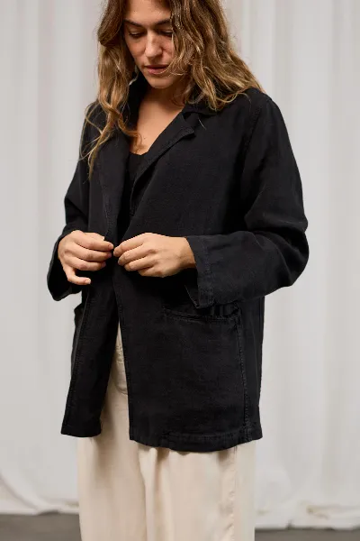 TWOTHIRDS TWOTHIRDS Damen vegan Leinen Jacke Leleiwi