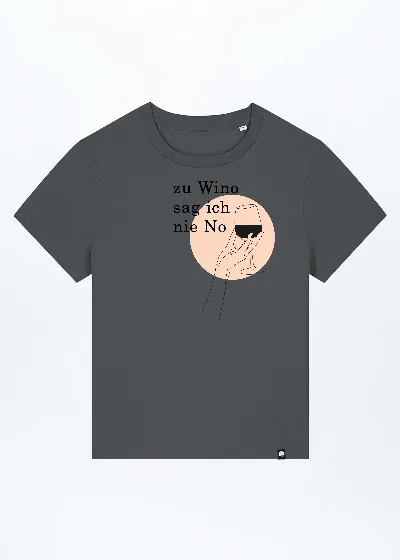 GREEN SHIRTS Zu Wino Sag Ich Nie No Damen T-Shirt aus Bio Baumwolle