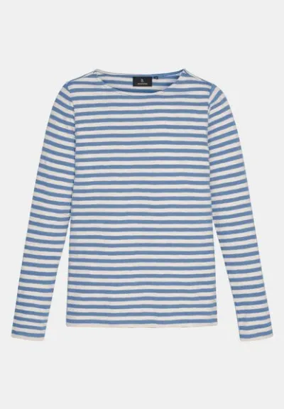 recolution Damen Slub Longsleeve aus Bio-Baumwolle - IRIS STRIPES - recolution