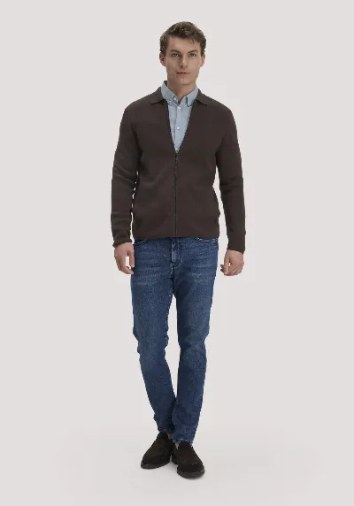 hessnatur hessnatur Herren Jeans JASPER Slim aus Bio-Denim - blau