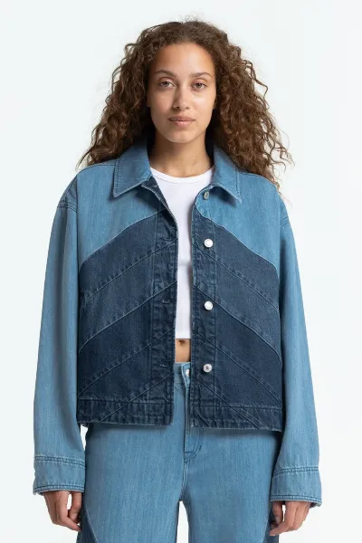 Kings Of Indigo Kings of Indigo Damen vegan Jacke Birgitte Paneling
