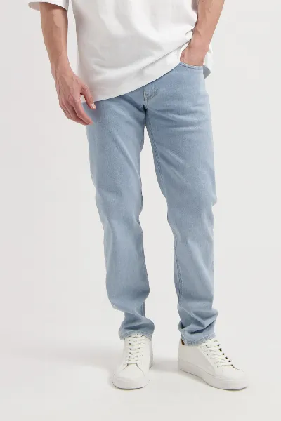 MUD Jeans MUD Jeans Herren vegan Jeans Low Tapered Dunn Light Stone