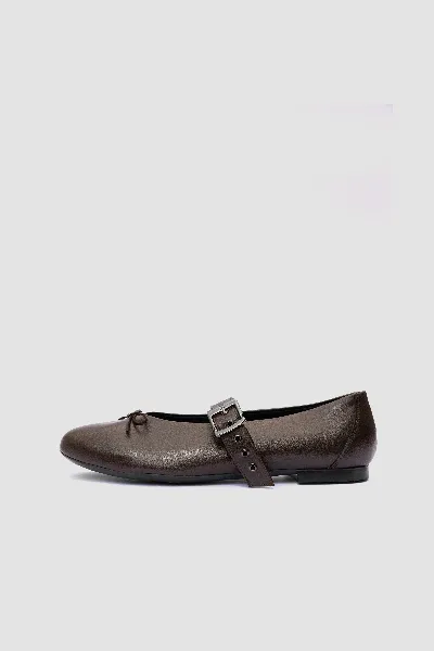 BOHEMA BOHEMA Damen vegan Ballett-Flats Mara Schokoladenbraun