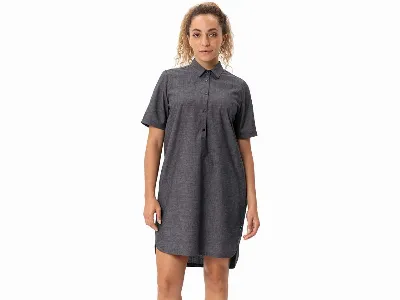 Vaude VAUDE Damen-Mini-Kleid 'Redmont' mit halber Knopfleiste, black,