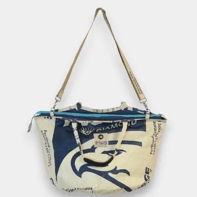 REFISHED fair fashion REFISHED fair fashion Tasche 'SOULMATE ZIP' Limitierte Edition! - upcycelte Fischfuttersäcke