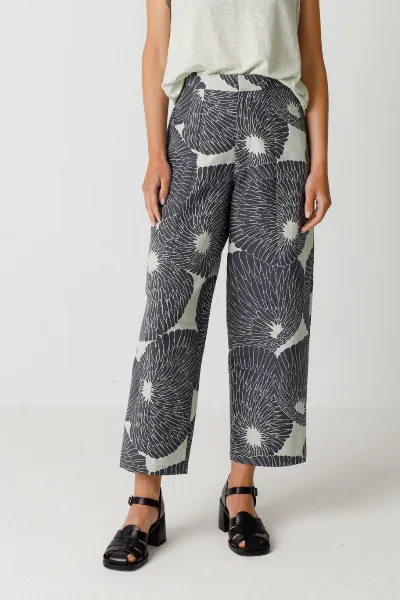 SKFK SKFK Damen vegan Hose Ura WeiÃŸ/Grau
