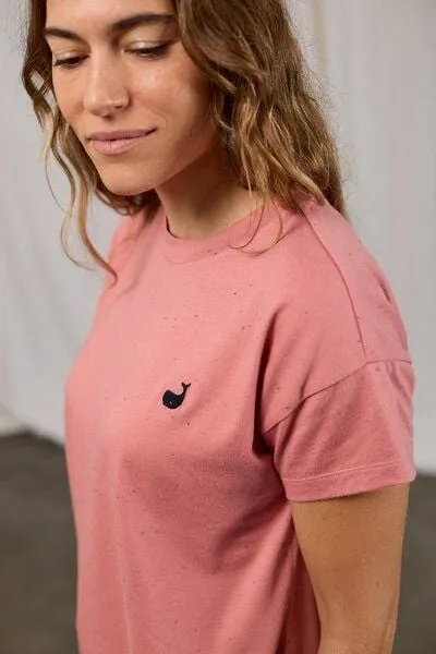 TWOTHIRDS TWOTHIRDS Sepanggar Frauen T-Shirt nachhaltig Pink, Ochre und Picante