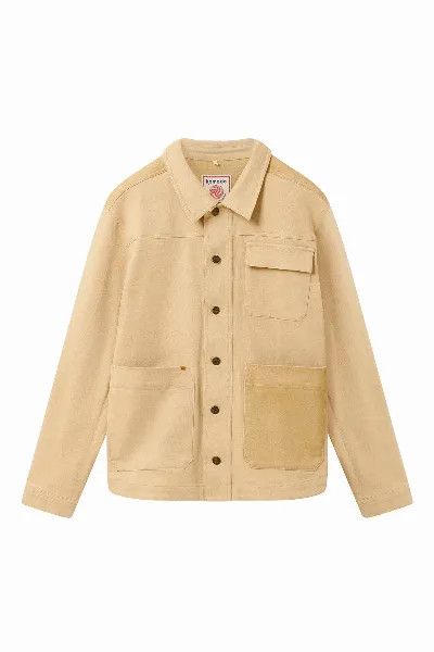KOMODO KOMODO Herren vegan Overshirt Christophie Patch Sand